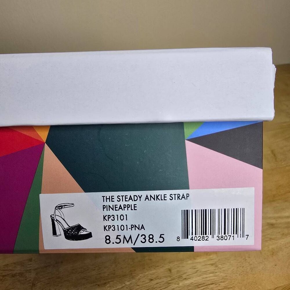 Katy Perry The Steady Ankle Strap Heels Pineapple Yellow Size 8.5 - Picture 14 of 14